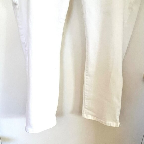 NOT YOUR DAUGHTERS JEANS WHITE ALINA PULL ON ANKLE SIZE 14 - Picture 7 of 11